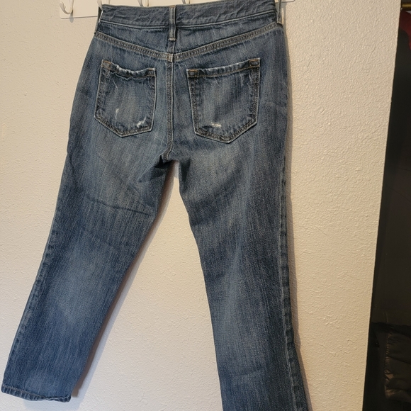 Ann Taylor Botfreind Jeans 2p / 26 Distressed - Picture 6 of 7